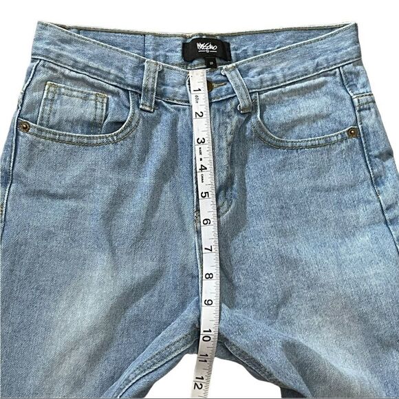 Mossimo Distressed Raw Hem Jeans SMALL - Picture 10 of 12